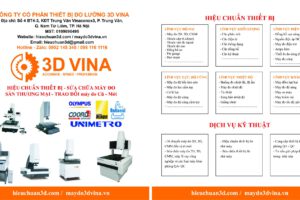 Năng lực thực hiện dịch vụ hiệu chuẩn thiết bị của 3D Vina