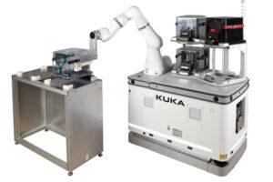 Image Processing Guides Mobile Robot Gripping Process