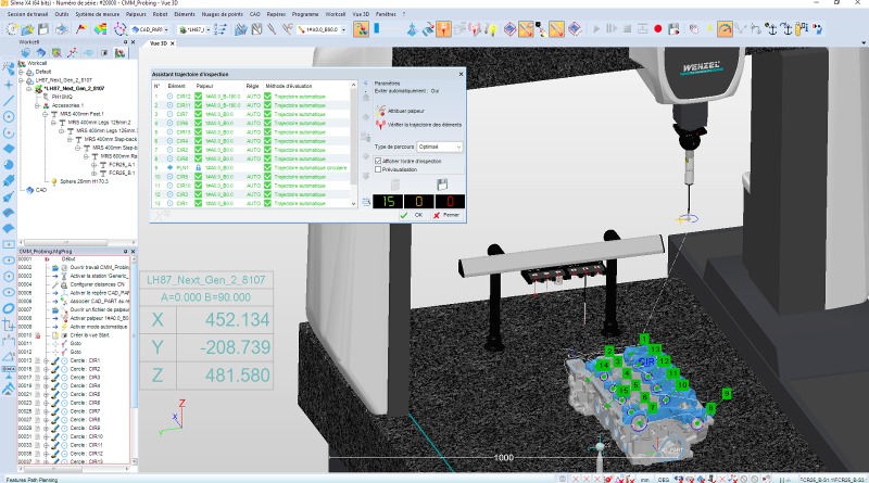 Mô hình kỹ thuật số cung cấp hệ thống đo lường CMM cung cấp môi trường 3D hoàn chỉnh