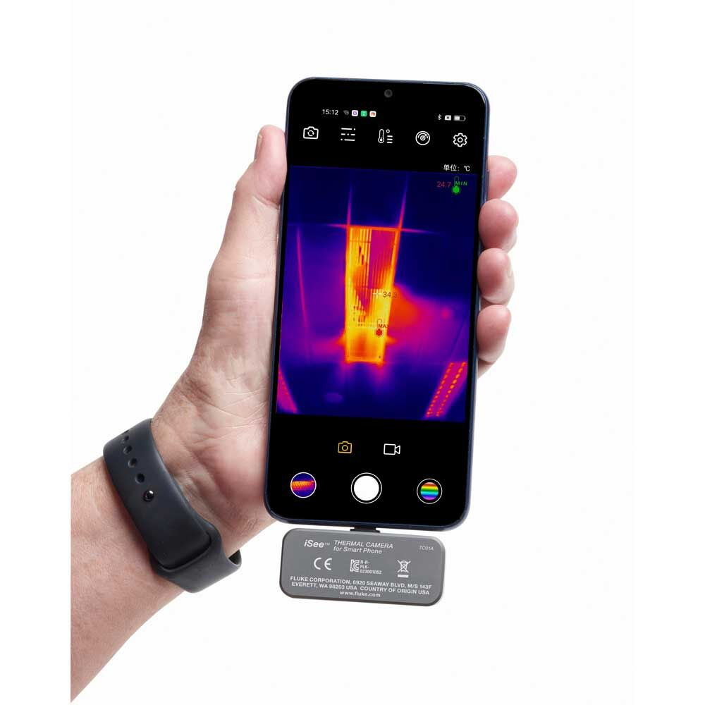 Fluke TC01A iSee Thermal Camera, FU4, 256X192, 25HZ, for ANDROID